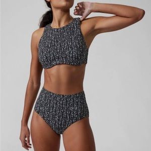 Athleta Maldives Bra Cup Bikini Top Size 32 B/C Small Bottoms NWT